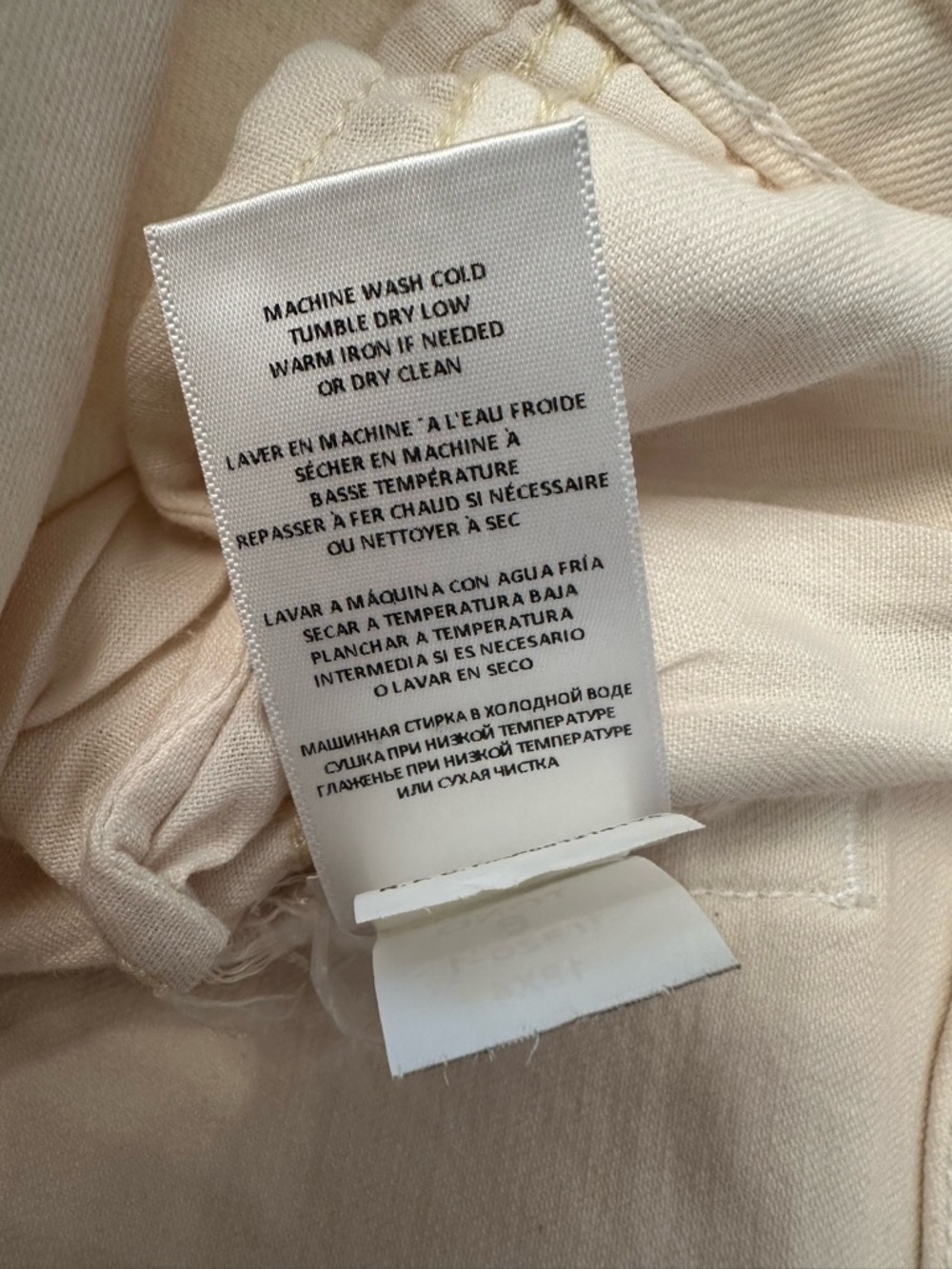 Re/Done Originals 70's Straight Jeans in Vintage White Women Size 23 NWT $250 - Picture 12 of 12